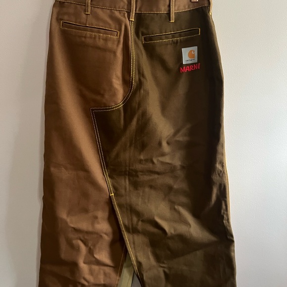 Marni x Carhartt WP Canvas & Corduroy Pencil Skirt - Picture 11 of 13